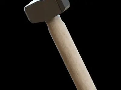 Lump Hammer Low-poly 3D model