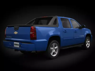 Chevrolet Avalanche Crew Cab Pickup Truck 3D Model  3D print model