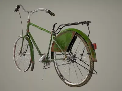 Bike 02 Low-poly 3D model