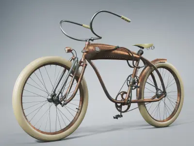 Bicycle Steampunk 3D model