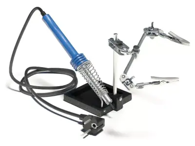 Soldering iron with third hand tool 3D model