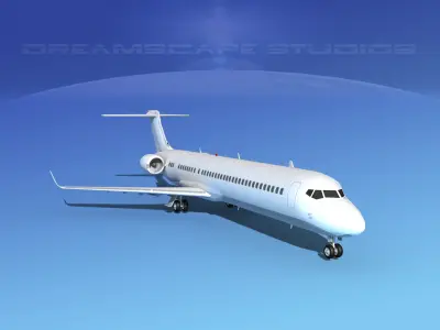 Comac ARJ21-900 Unmarked 1 3D model