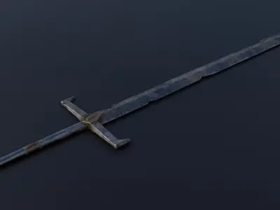 Sword 03 Low-poly 3D model