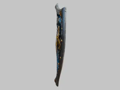 Medieval Fantasy Shield Low-poly 3D model