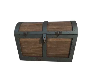 Game Ready Treasure Chest Free low-poly 3D model