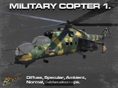 Military Helicopter Collection 3D Model Pack
