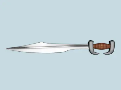 Basic Sword Low-poly 3D model buy