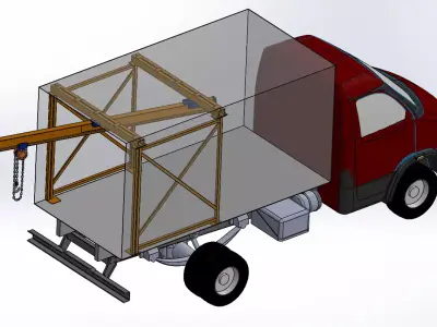 Truck loading system 3D model