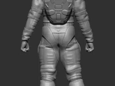 MaK STL Scale Figure Pilot Male 3D print model