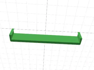 part of door Free low-poly 3D model