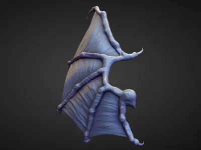 WING41 high poly sculpt 3D model