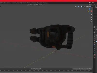 n90 Hurricane model ratchet and clank 3 3D model