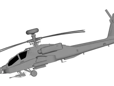 Boeing AH-64 Apache 3D model buy