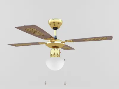 LYUSTER-VENTILYATOR EGLO Tiggano Low-poly 3D model