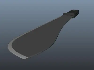 Machete knife 3D model