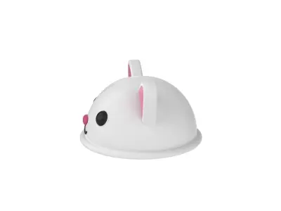 Rabbit Hat Cute  Low-poly 3D model