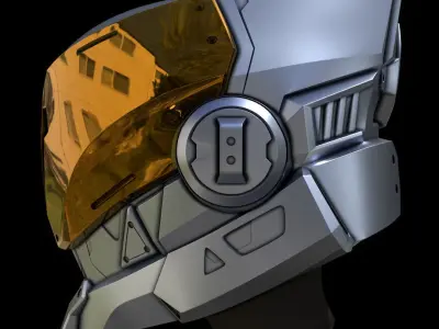 Destiny Titan Helm Of Lamentation Free 3D print model