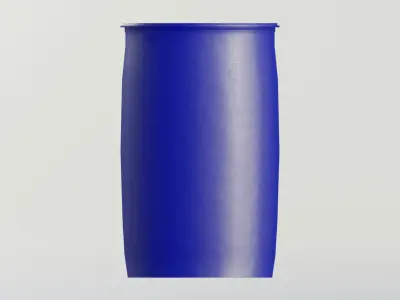 Plastic Tight Head Drum 150L Low-poly 3D model