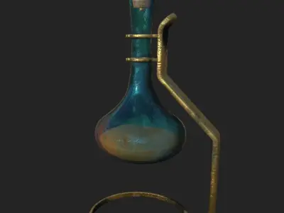 jug on a stand PBR low poly Low-poly 3D model