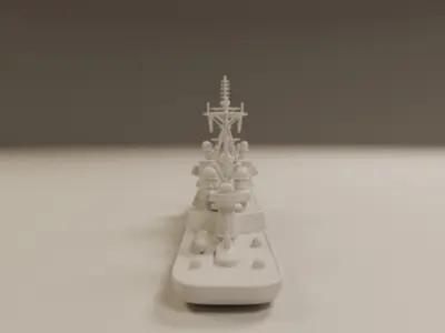 battle ship 3D print model