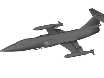 Lockheed F-104 Starfighter 3D model get