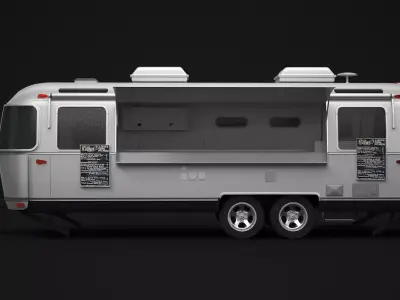 Airstream Food Truck 3D model