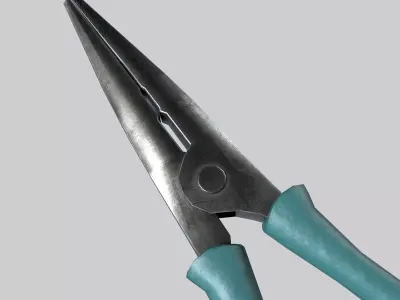 Nose Plier Low-poly 3D model