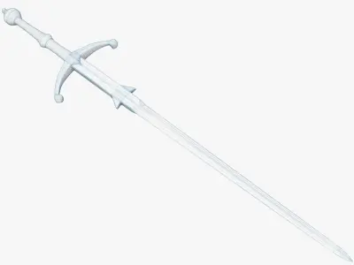 Medieval weapons Low-poly 3D model 7