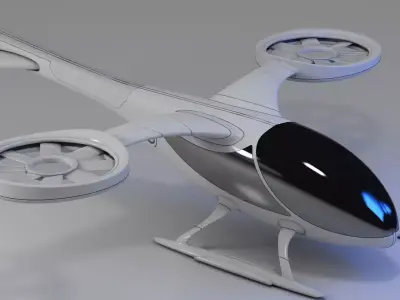 Futuristic Drone 1 3D model