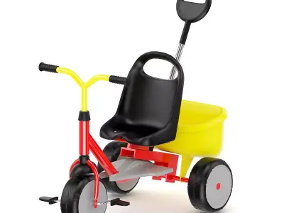 Kids Tricycle 3D model purchase
