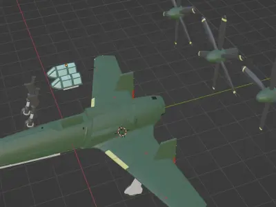 Kyusyu J7W1 Shinden 3D print model 3D print model