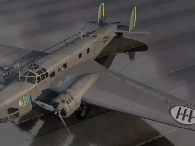 Fiat Br-20M Cicogna 3D model