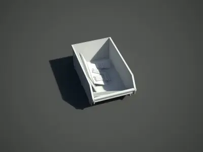 Skip or dumpster Low-poly 3D model