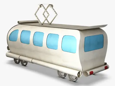 Tram Paper v 1 3D model