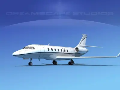 Dassault Falcon 2000 V08 3D model purchase