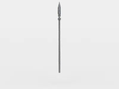 Axe wooden spear Low-poly 3D model purchase