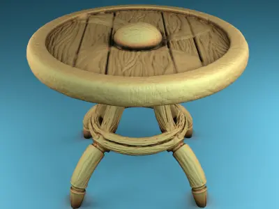 Stylized decor of Middle Ages Set Part 1 3D print model