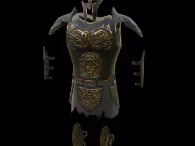 Armor Low-poly 3D model purchase