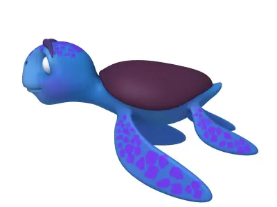 Turtle Cartoon 3D model purchase