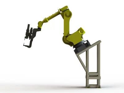 Elevated Welding Robot Free 3D model