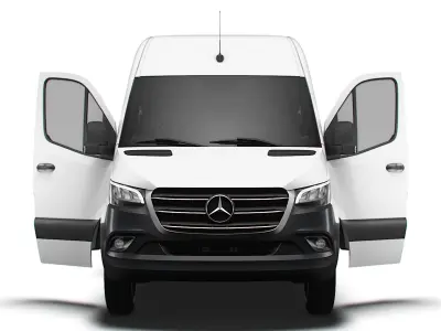 Mercedes Benz Sprinter L2H2 RWD HQ Interior 2025 3D model purchase