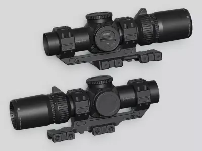 Vortex AMG 1-10x24 FFP LPVO Scope Low-poly 3D model