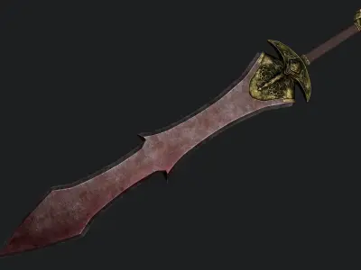Black Knight Greatsword - DARK SOULS III Low-poly 3D model