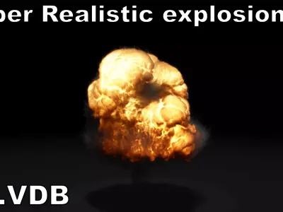 Super Realistic Explosion 5 - vdb animated 3D model