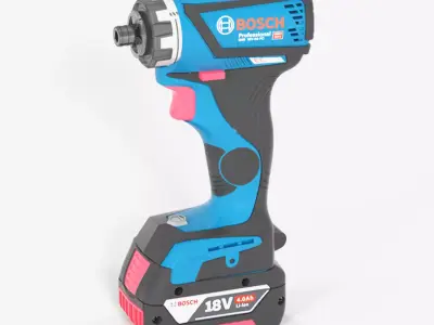  Bosch Professional 18V System GSR 18V-60 FC Cordless Drill Low-poly 3D model