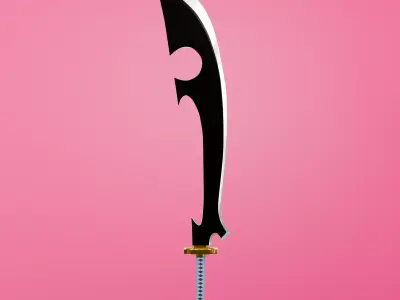 Bleach - Shunsui Kyoraku -Katen Kyokotsu - Shikai Version Low-poly 3D model
