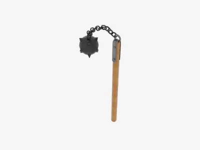 One Ball Flail  Low-poly 3D model
