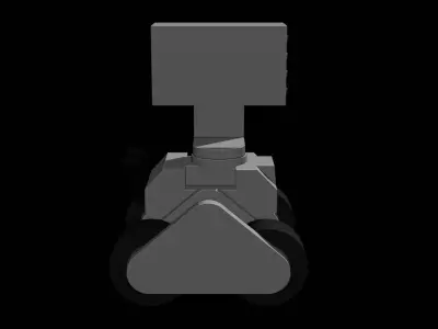 Stylized Low Poly Tank Rocket Array Game Ready Low-poly 3D model