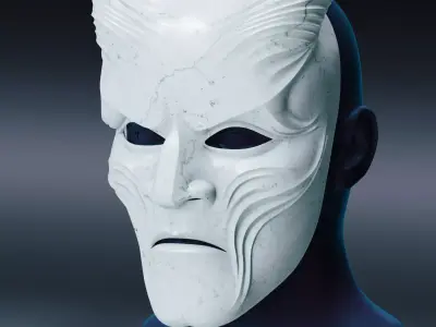 Antique Demon Mask 3D print model
