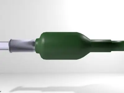 Rocket Launcher - Projectile - Hollow Gharge Warhead 3D model